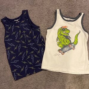 Tommy Bahama Navy and White Kids Tank Tops